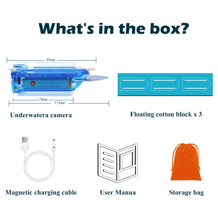 Lure 1080P Wireless Underwater Fishing Video Camera with Loop Recording / APP Remote Control Lure 1080P Wireless Underwater Fishing Video Camera with Loop Recording / APP Remote Control